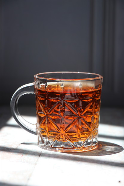 فنجان 6 عددی زنگان مدل Flower بلور برند ZANGAN GLASS