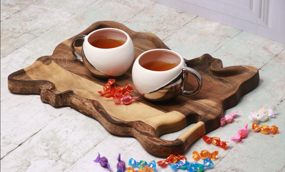 سینی بزرگ چوب گردو طرح ایران
